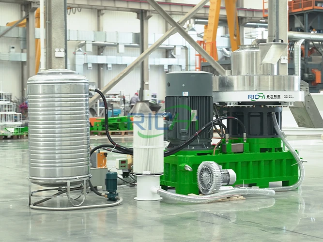 vertical ring die pellet machine